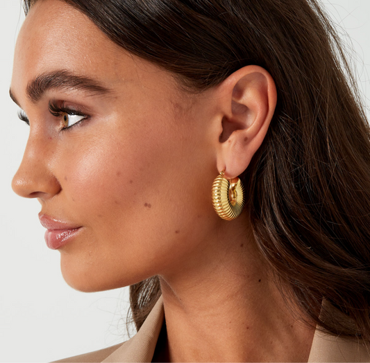 Pendientes Ritmo | Dorado