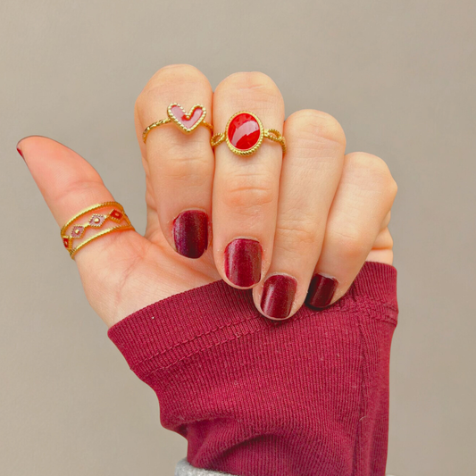 Set de anillos Rubí