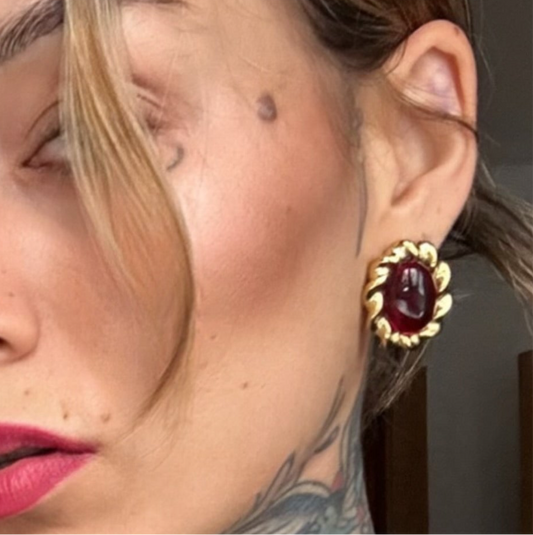 Pendientes Rubí