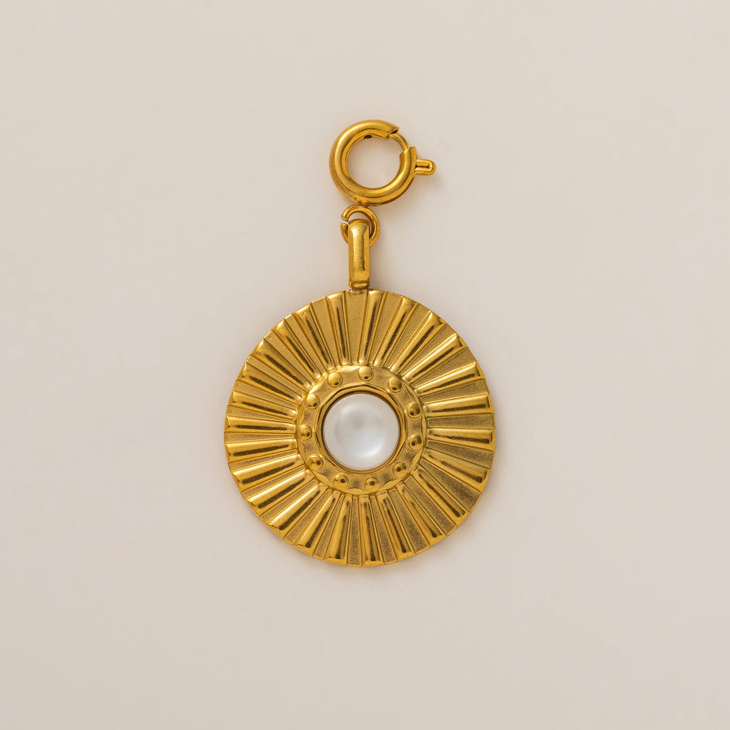 Charm medalla perla